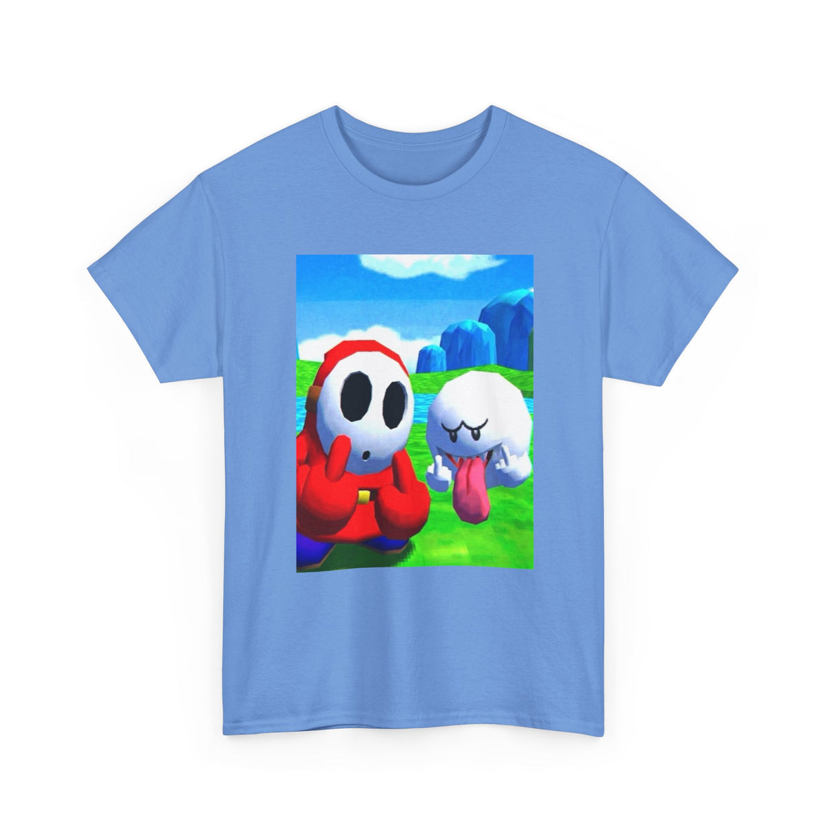 Shy Guy And Boo Flipping The Bird Tee