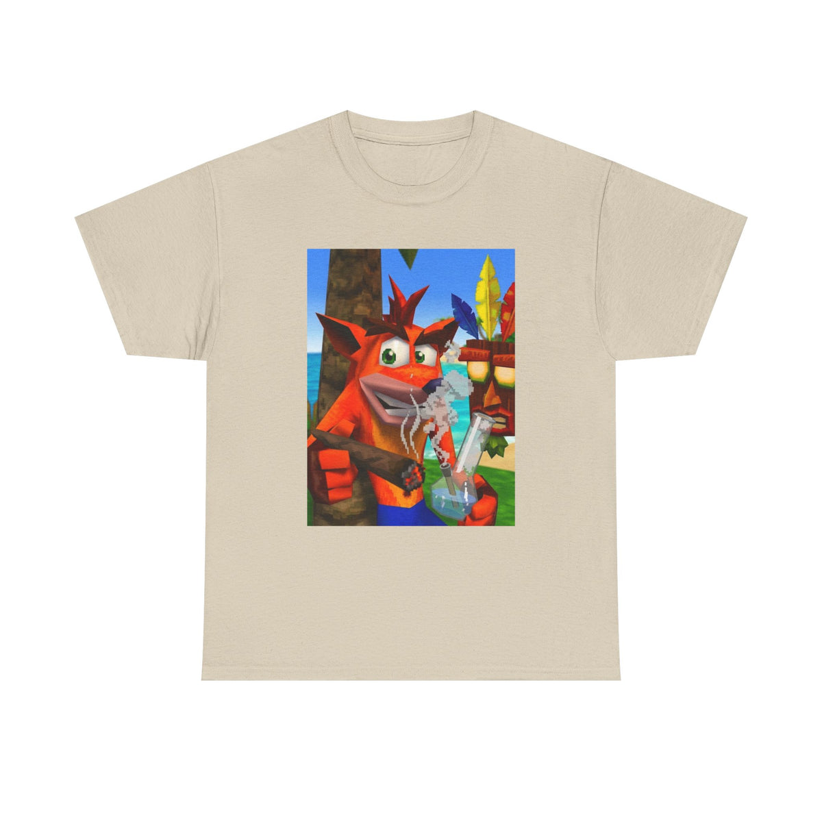 Crash Bandicoot Taking A Hit Tee