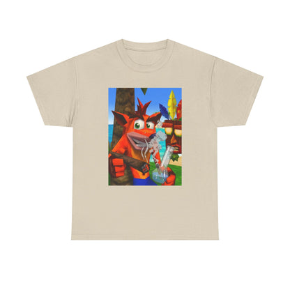 Crash Bandicoot Taking A Hit Tee
