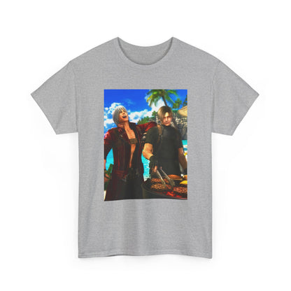 Dante and Leon Grilling on the Beach Tee