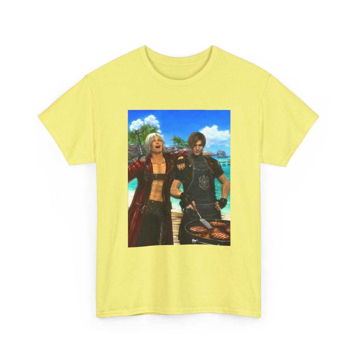 Dante and Leon Grilling Island Burgers Tee