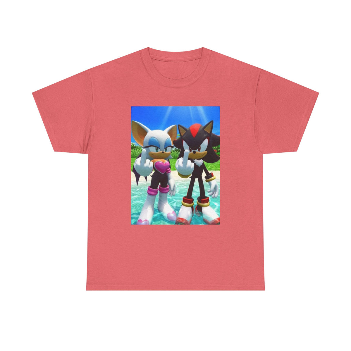 Rouge And Shadow Flipping The Bird Tee (Design 4)