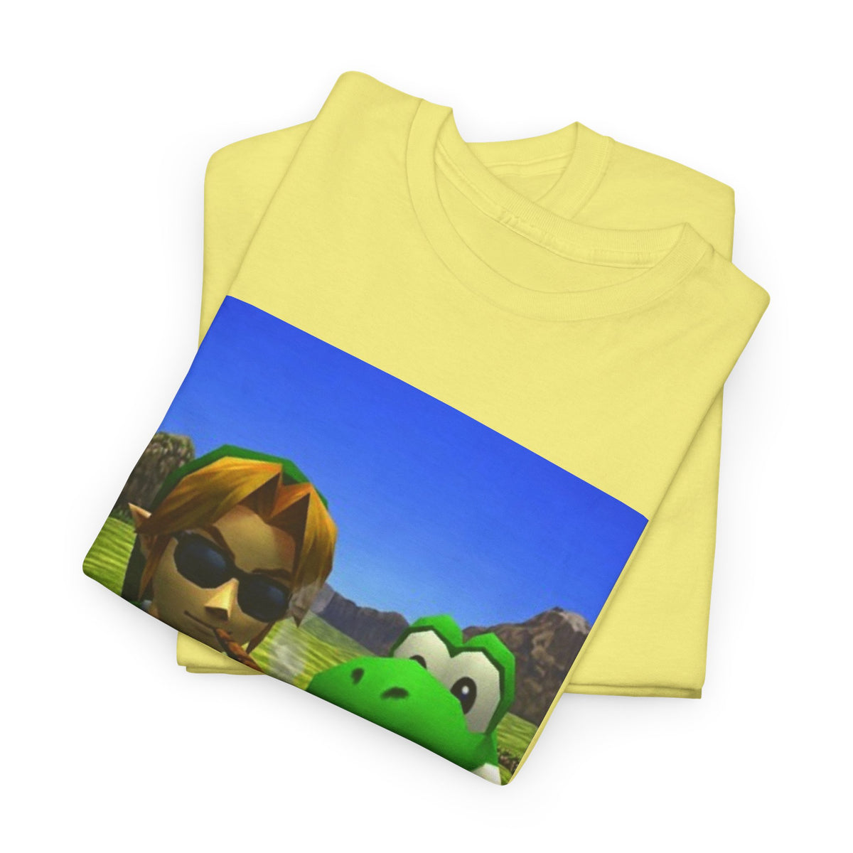 Link And Yoshi Smoking With Attitude Tee