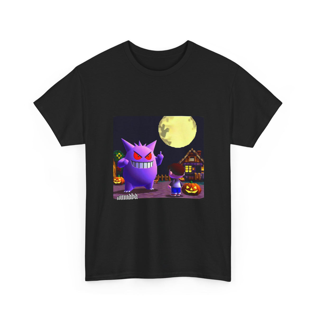 Gengar Flipping Off Villager At Night