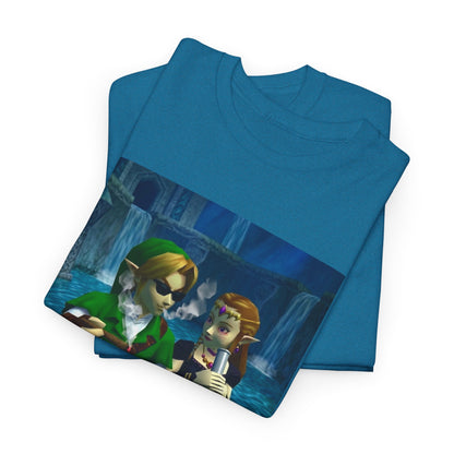 Link And Zelda Chillin' By The Water