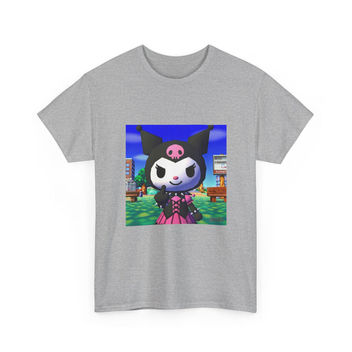 Kuromi Flipping The Bird In Animal Crossing