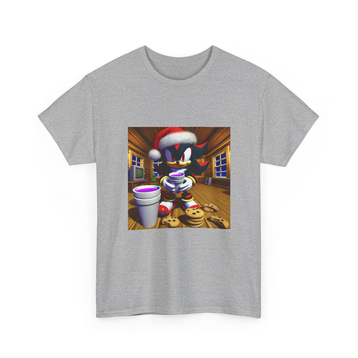 Shadow The Hedgehog With Holiday Purple Drink