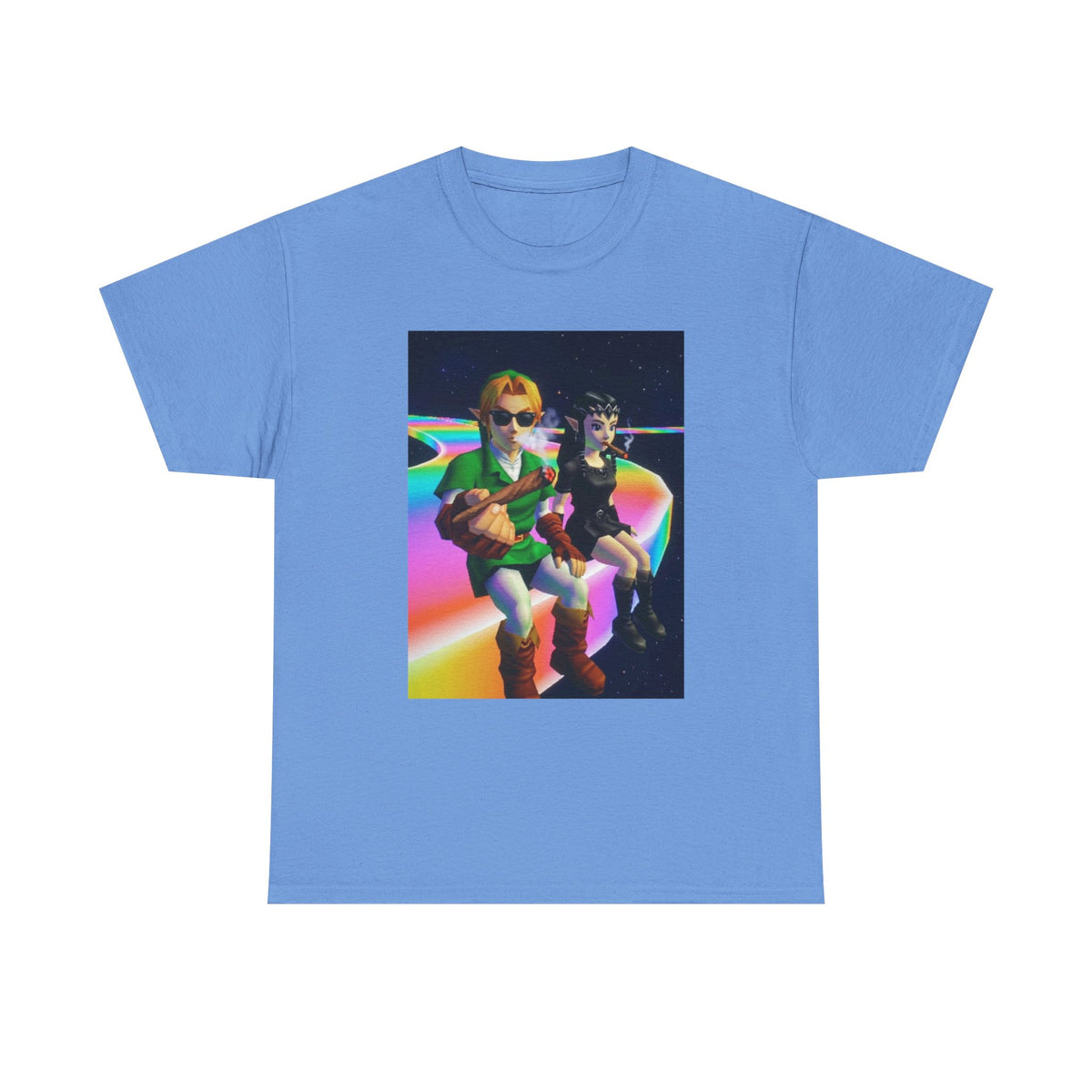 Link And Dark Link Smoking In Space