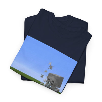 Minecraft Skeleton Taking A Hit Tee