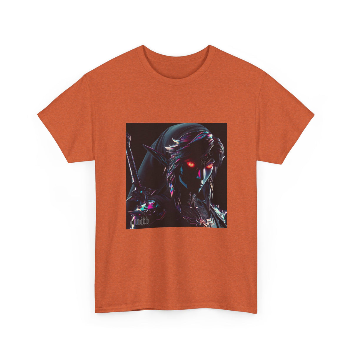 Chrome Dark Elf With Glowing Eyes Tee
