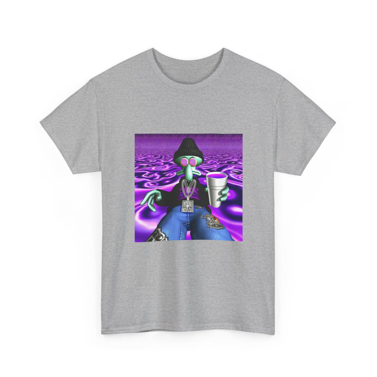 Squidward Sipping Lean In A Purple Haze