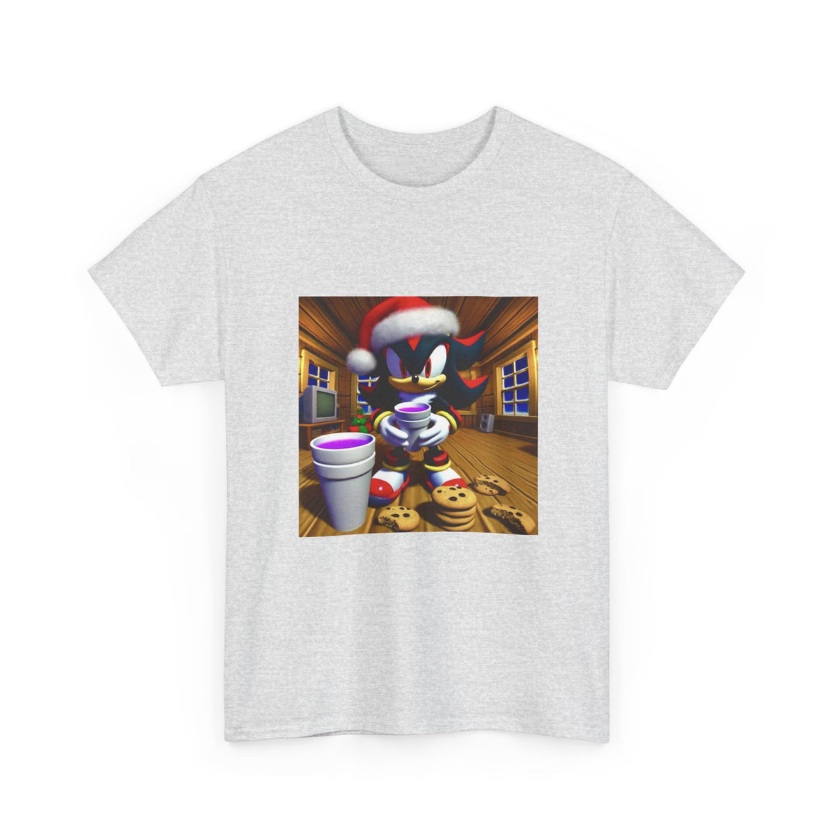 Shadow The Hedgehog With Holiday Purple Drink