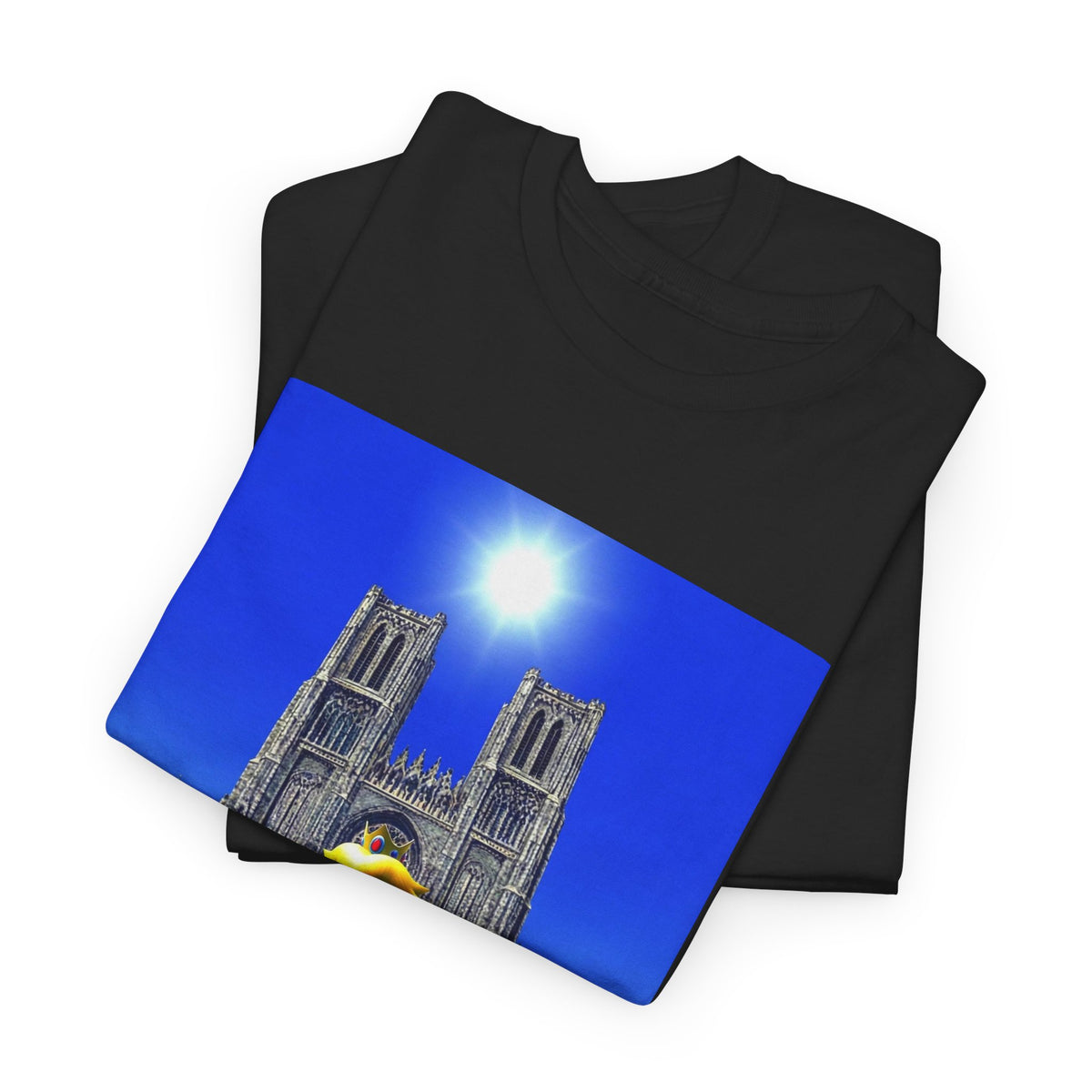 Goth Princess Peach Praying At Cathedral