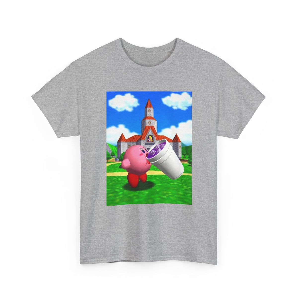 Kirby Sipping Lean At Peach's Castle