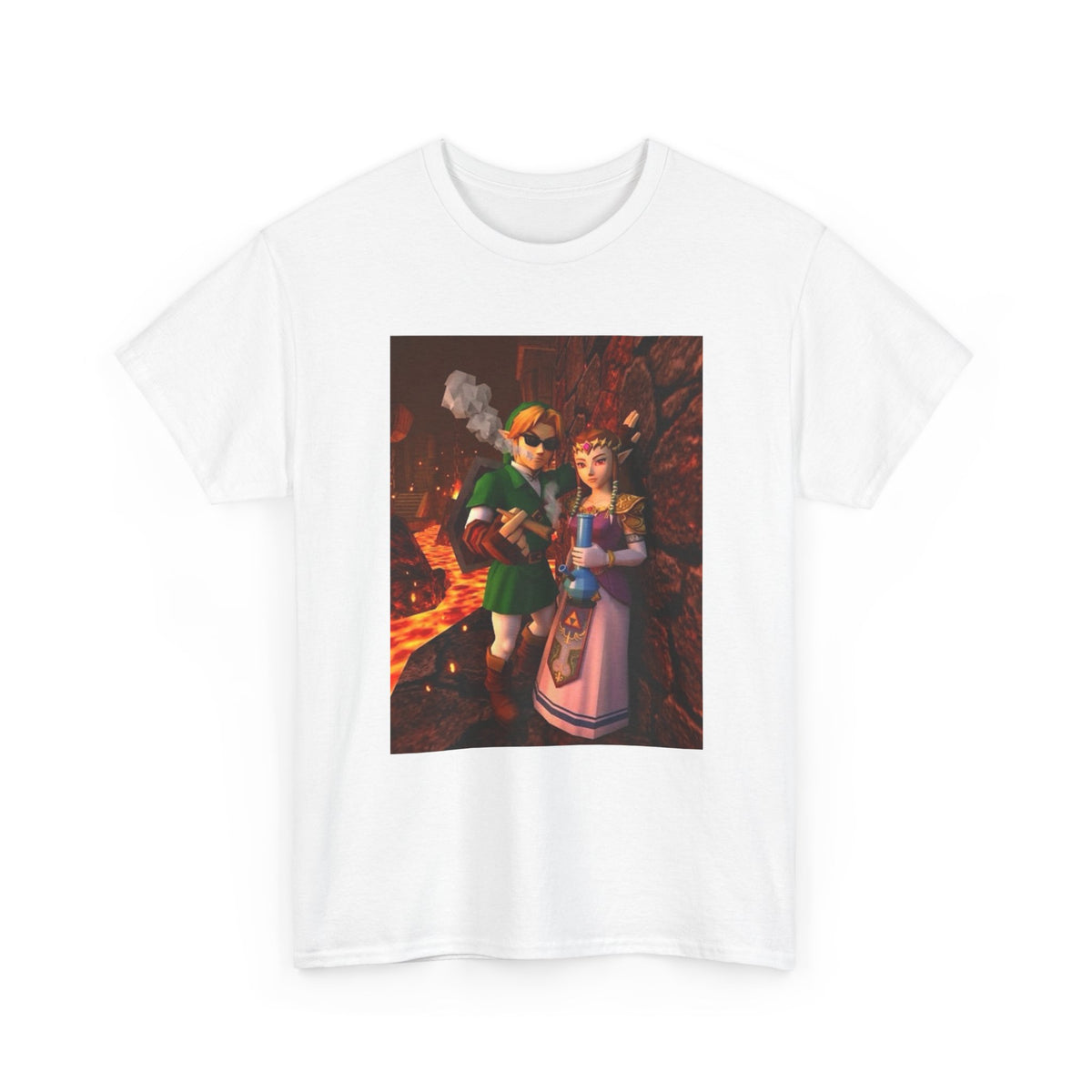 Link And Zelda Chillin' In A Hot Spot