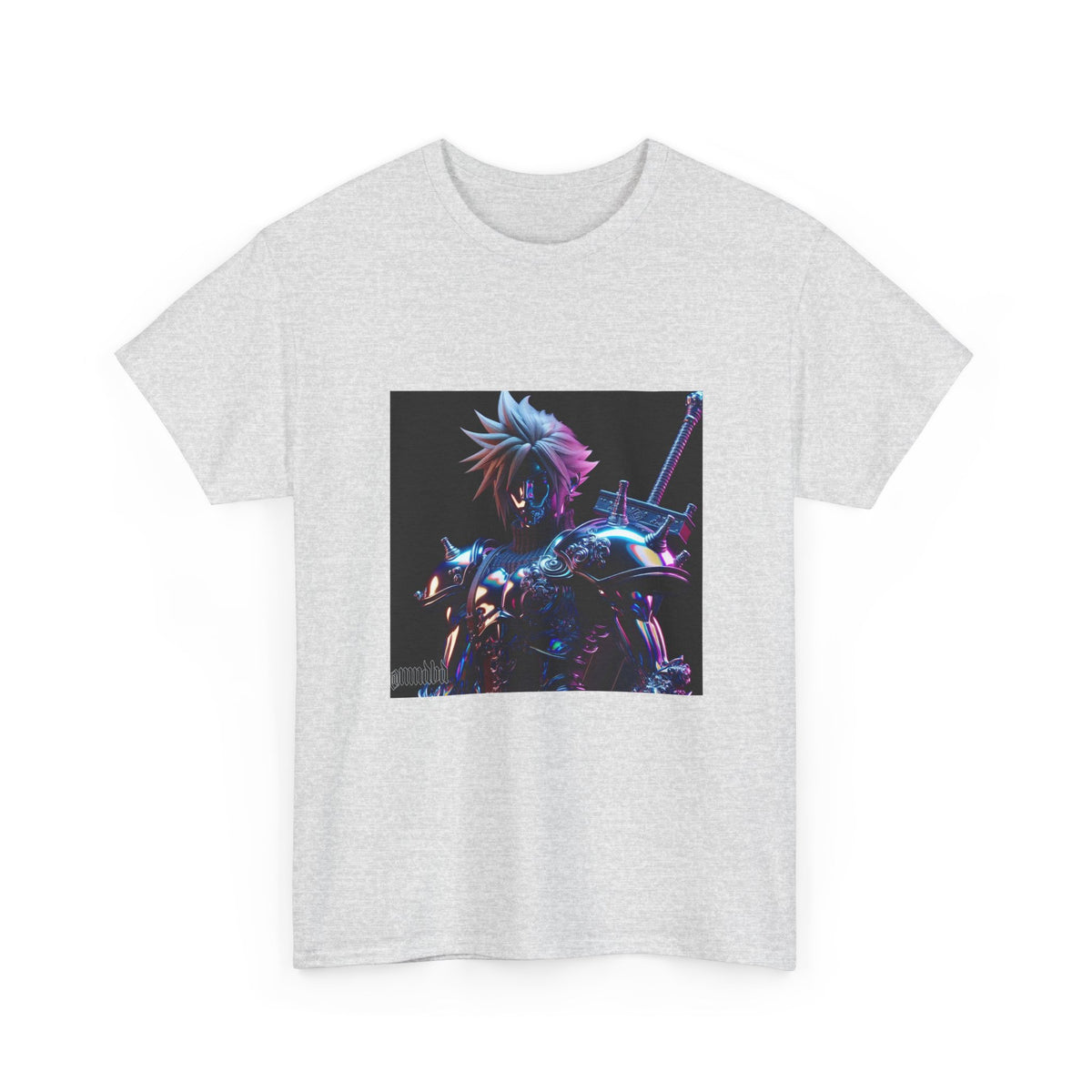 Cyberpunk Warrior With Spiked Hair Tee