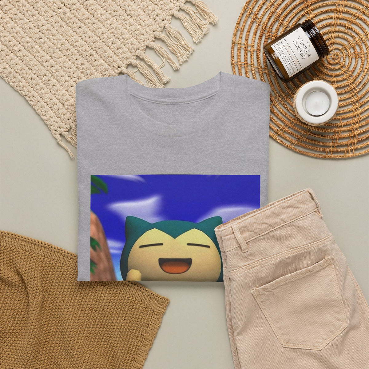 Snorlax Flipping The Bird Tee