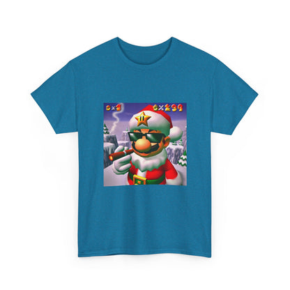 Cool Mario Santa Smoking Cigar Tee