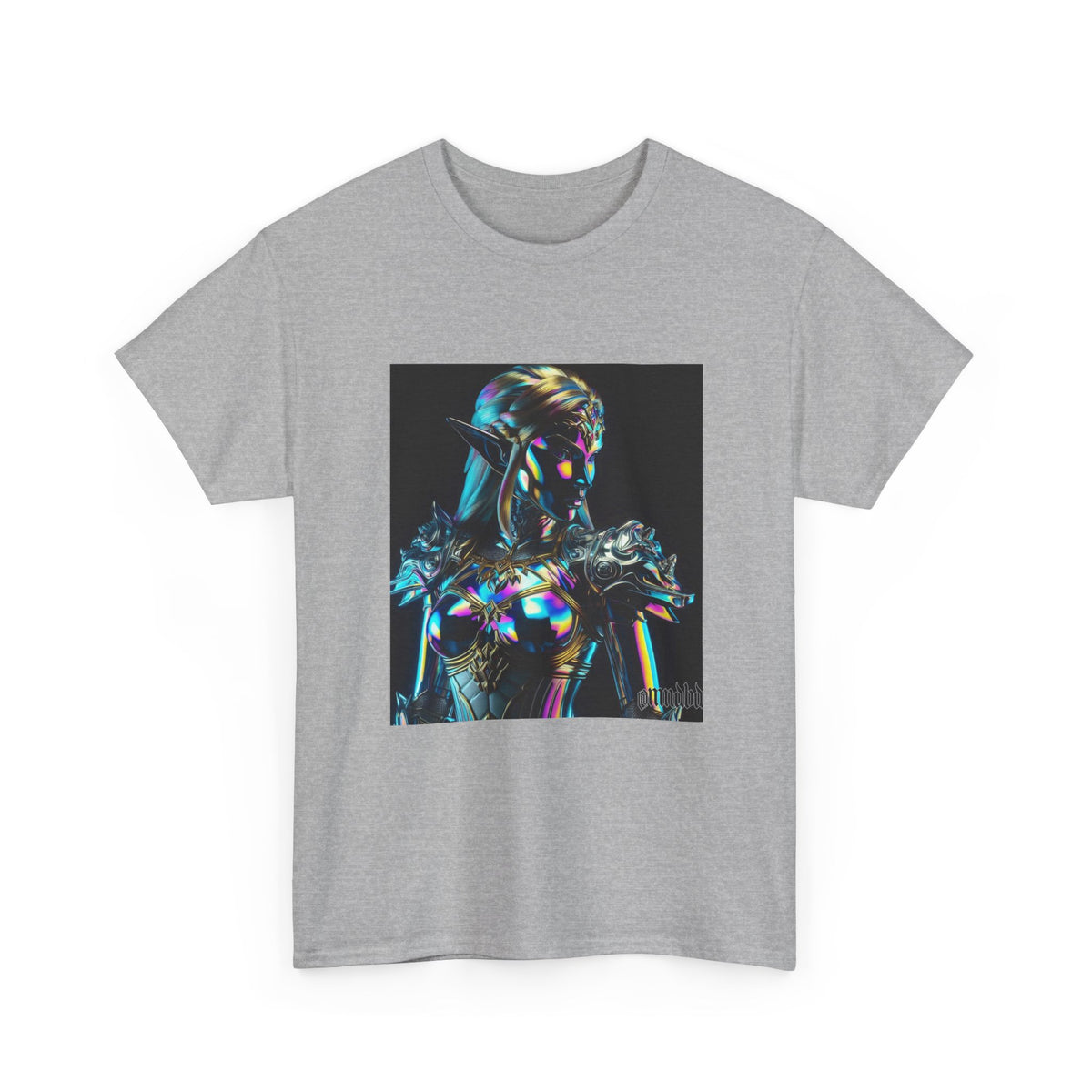Holographic Elf Princess Chrome Armor Tee