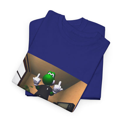 Yoshi Flipping Off In The Living Room Tee