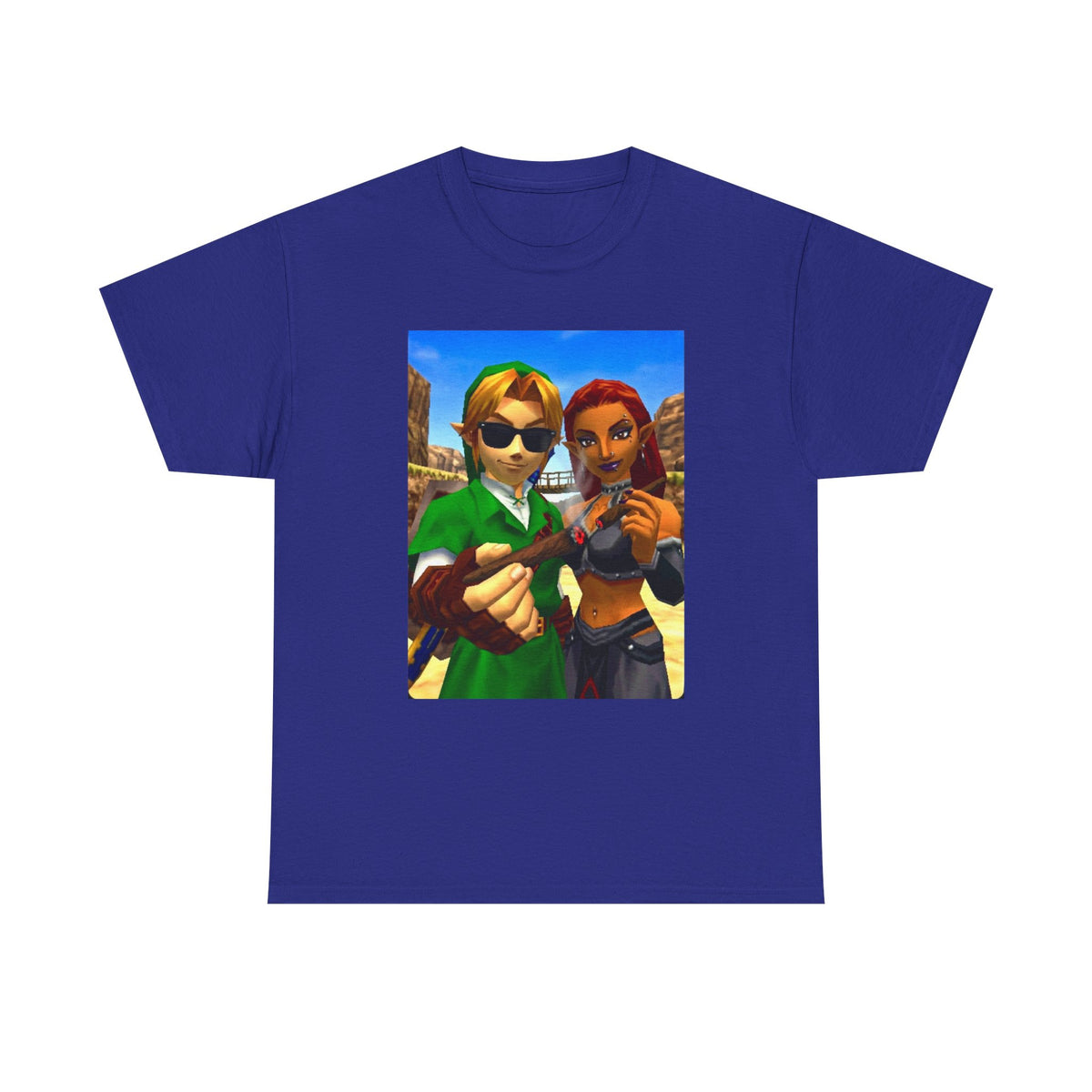 Link And Gerudo Blazing Out West Tee