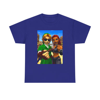 Link And Gerudo Blazing Out West Tee