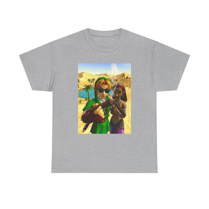 Link And Nabooru Smoking In Desert Tee