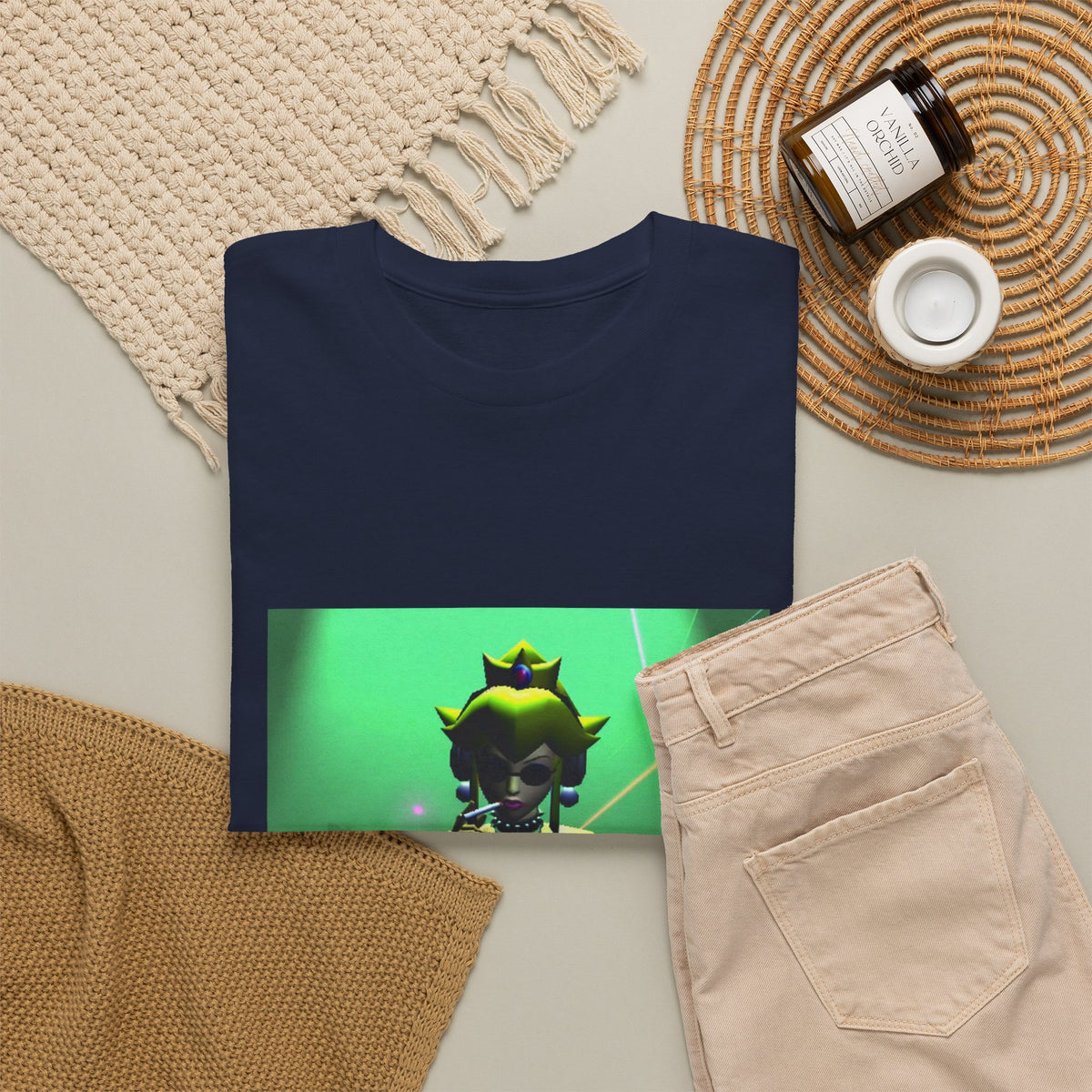 Princess Peach DJing And Smoking Tee