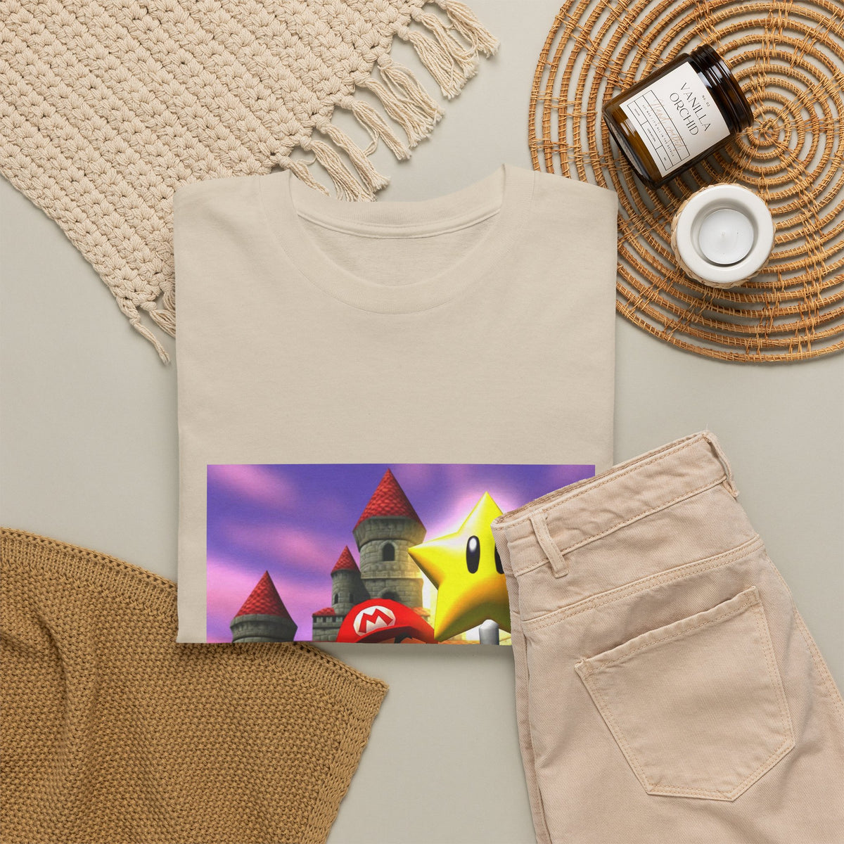 Mario Flips Off The Star Tee