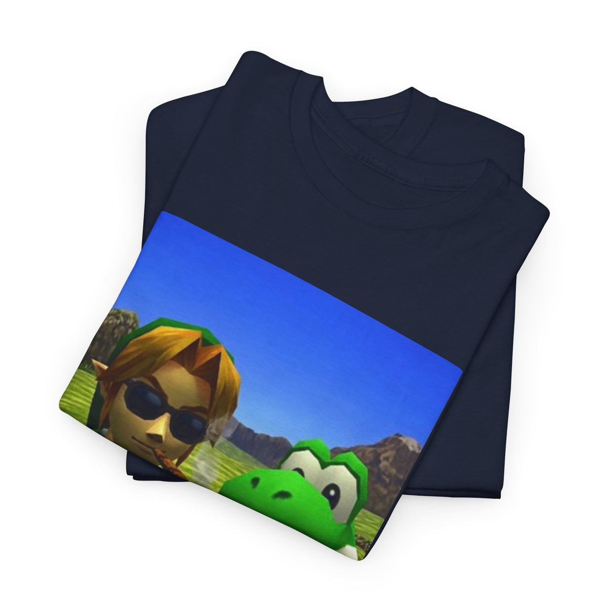 Link And Yoshi Smoking With Attitude Tee