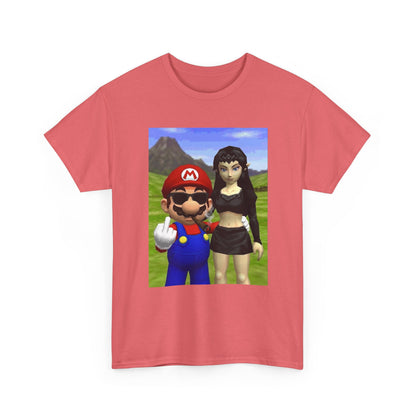 Edgy Mario & Malon Flipping Off Tee