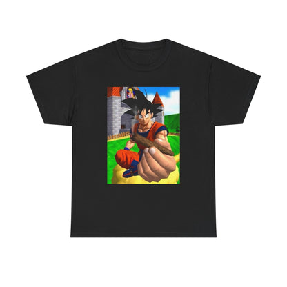 Goku Offers a Blunt at Peach's Castle