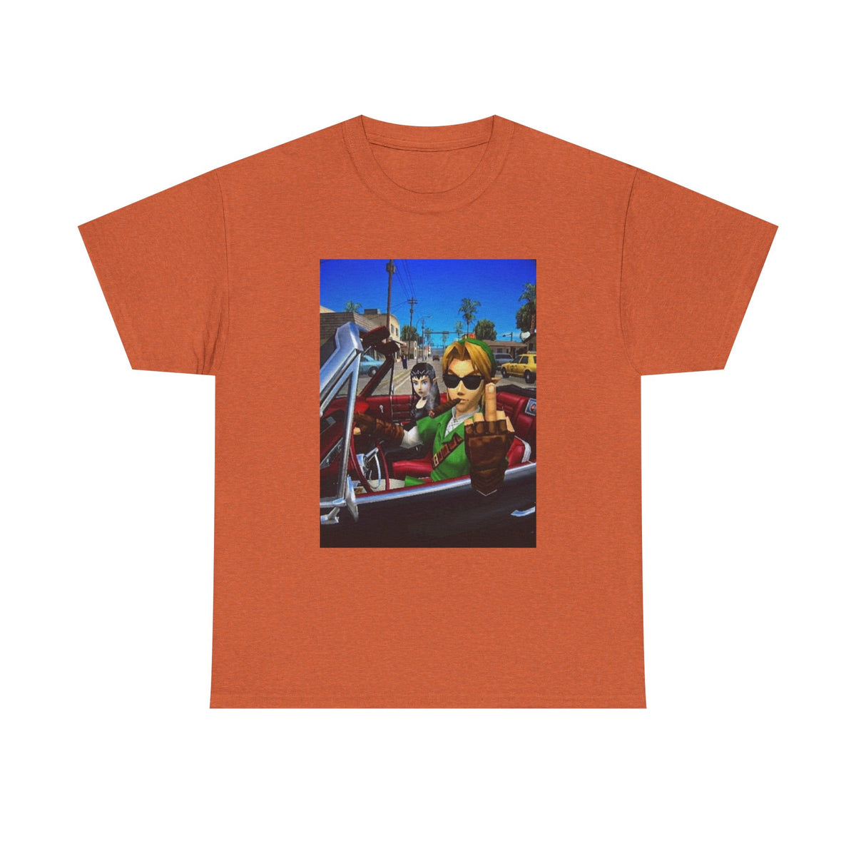 Link Flipping The Bird In Convertible Tee