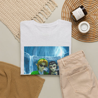 Link And Zora Chilling In Ice Cavern