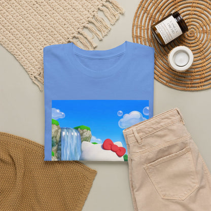 Kitty Flips The Bird Waterfall Tee