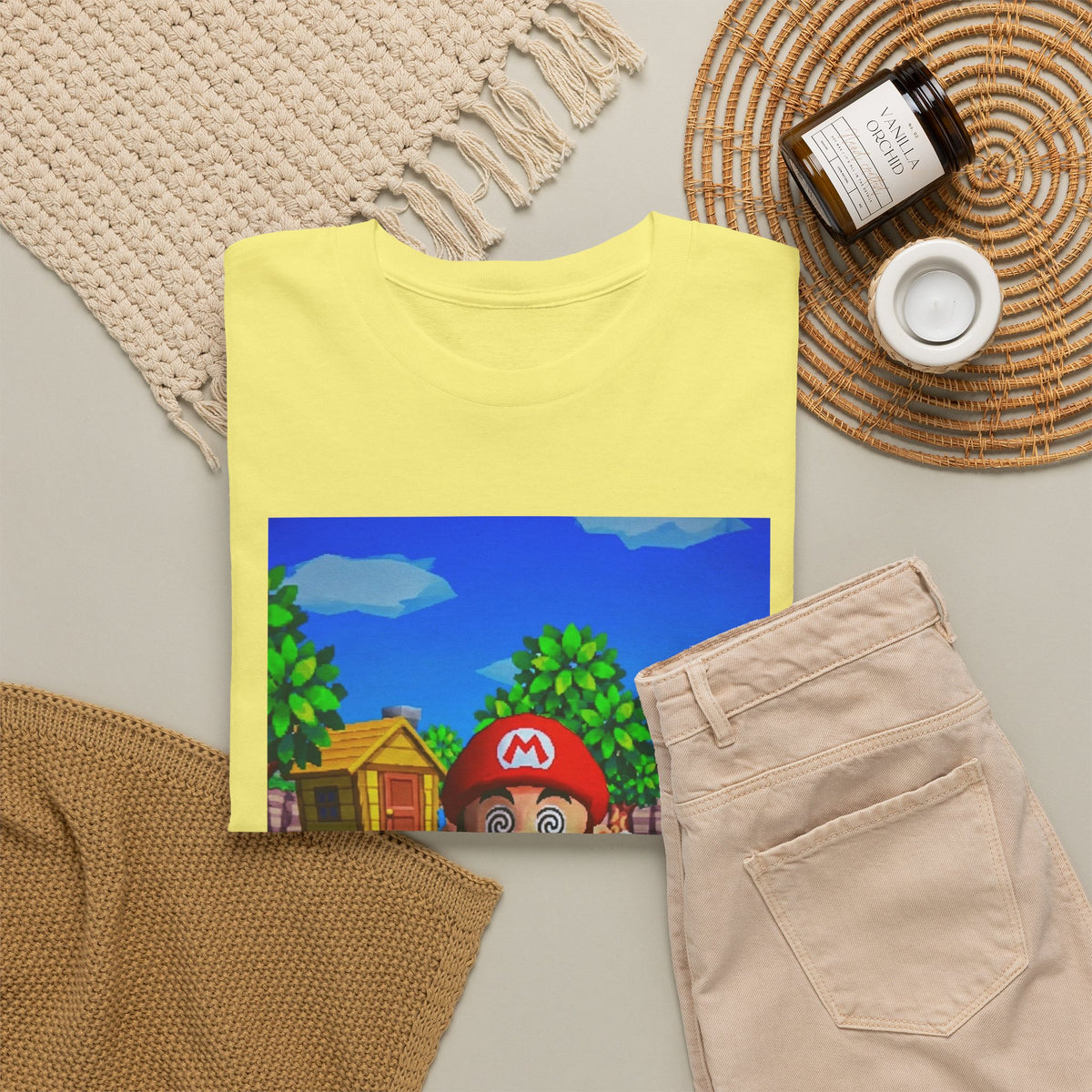 Mushroom-Tripping Mario Flips The Bird Tee