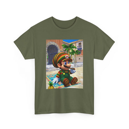 Rasta Mario Chilling With A Blunt