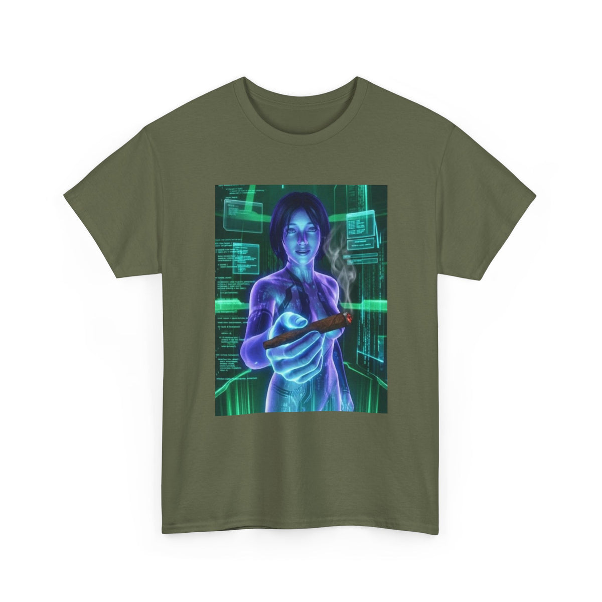Hologram Goddess Offering You A Blunt