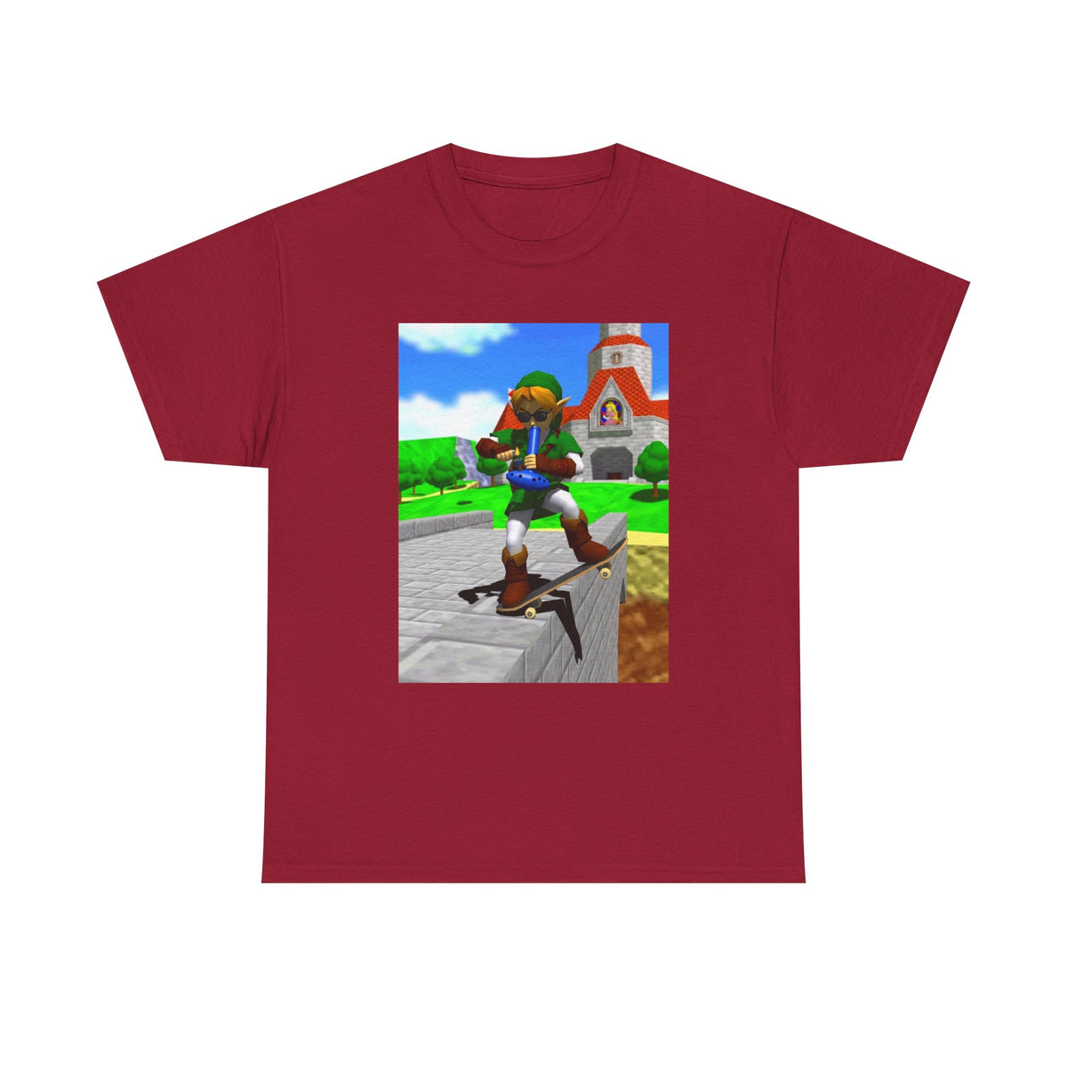 Stoner Link On Skateboard With Ocarina Bong