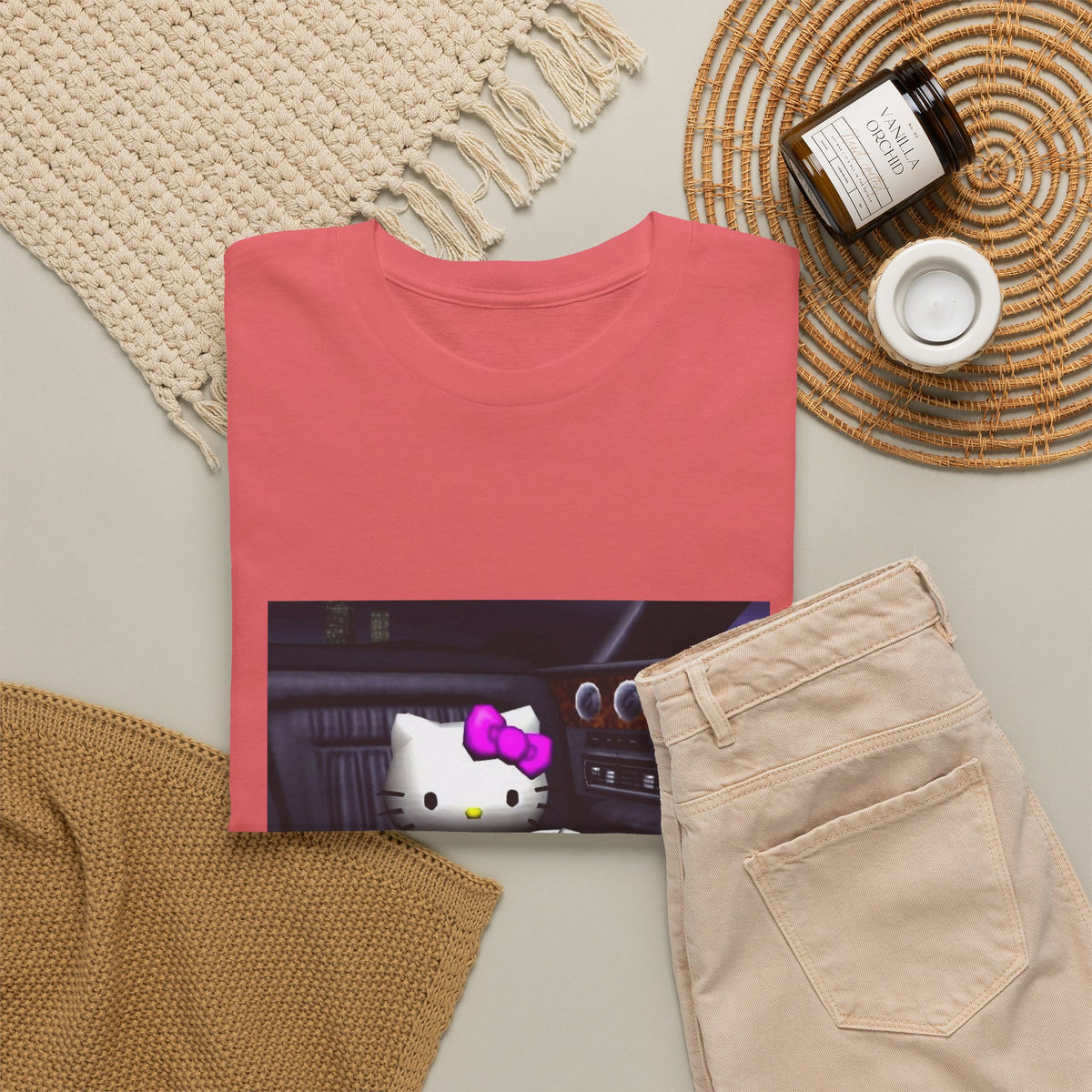 Kitty Pouring Purple Drank In Car Tee