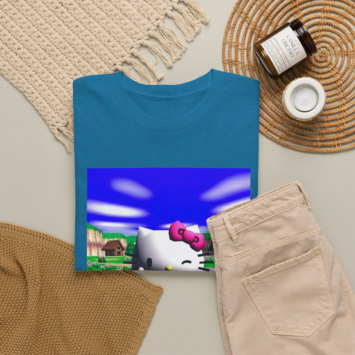 Winking Kitty Flipping The Bird Tee