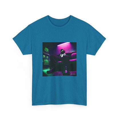 Symbiote Spider-Man Chilling In Cyberpunk Lair