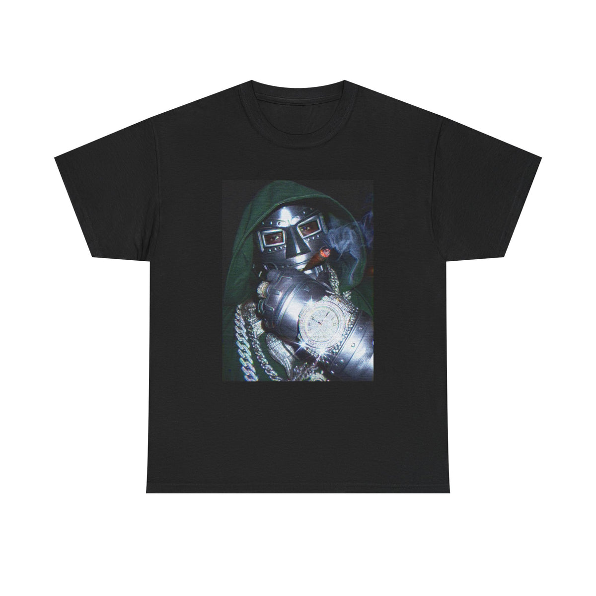 Villainous Rapper Smoking Diamond Bling Tee