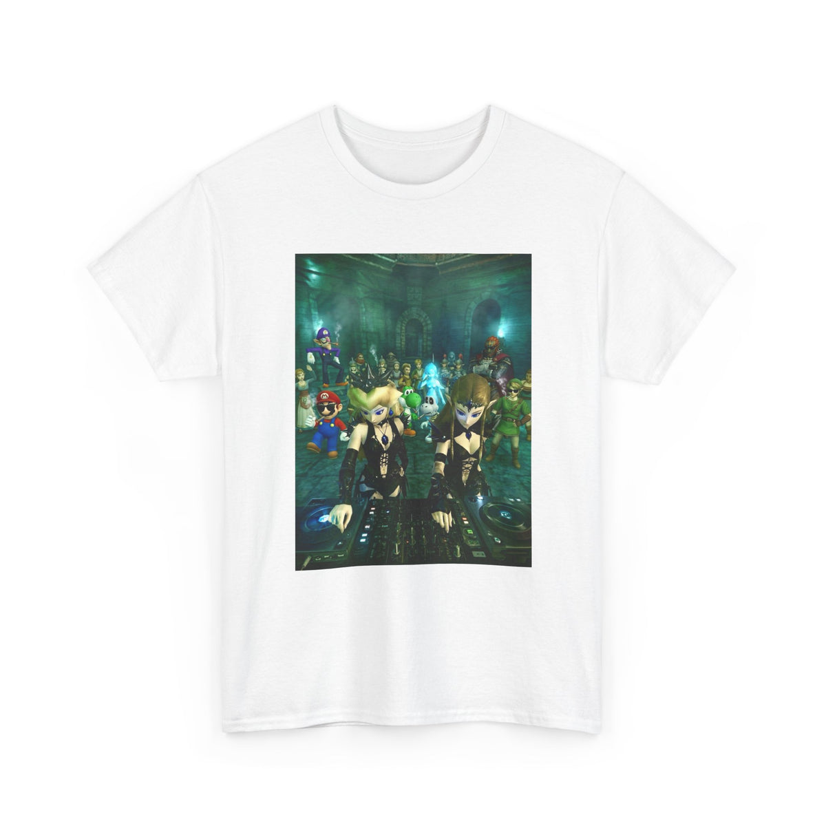 Dark Zelda DJs Gaming Party Tee