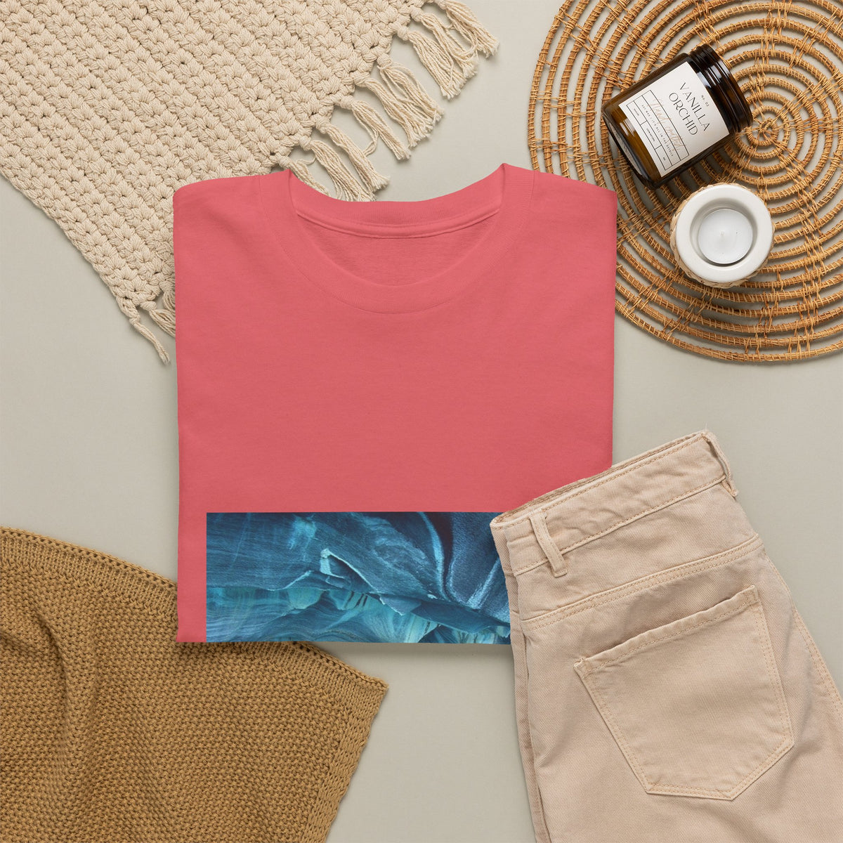 Neon Leaf Echo Graphic Tee