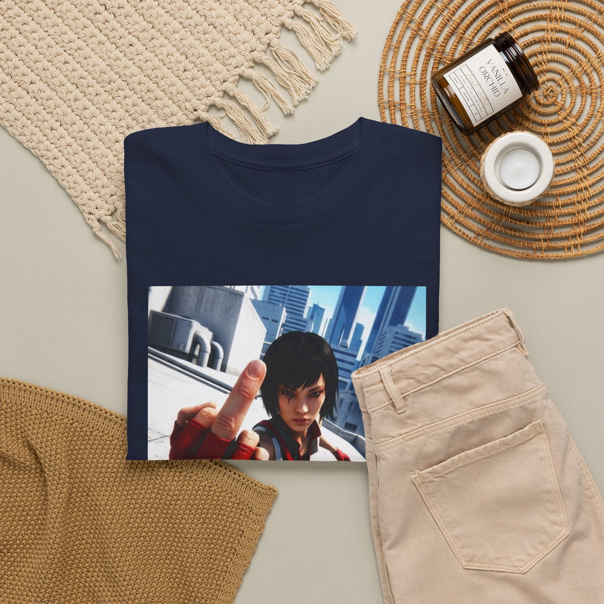 Faith Connors Flipping The Bird Rooftop Tee