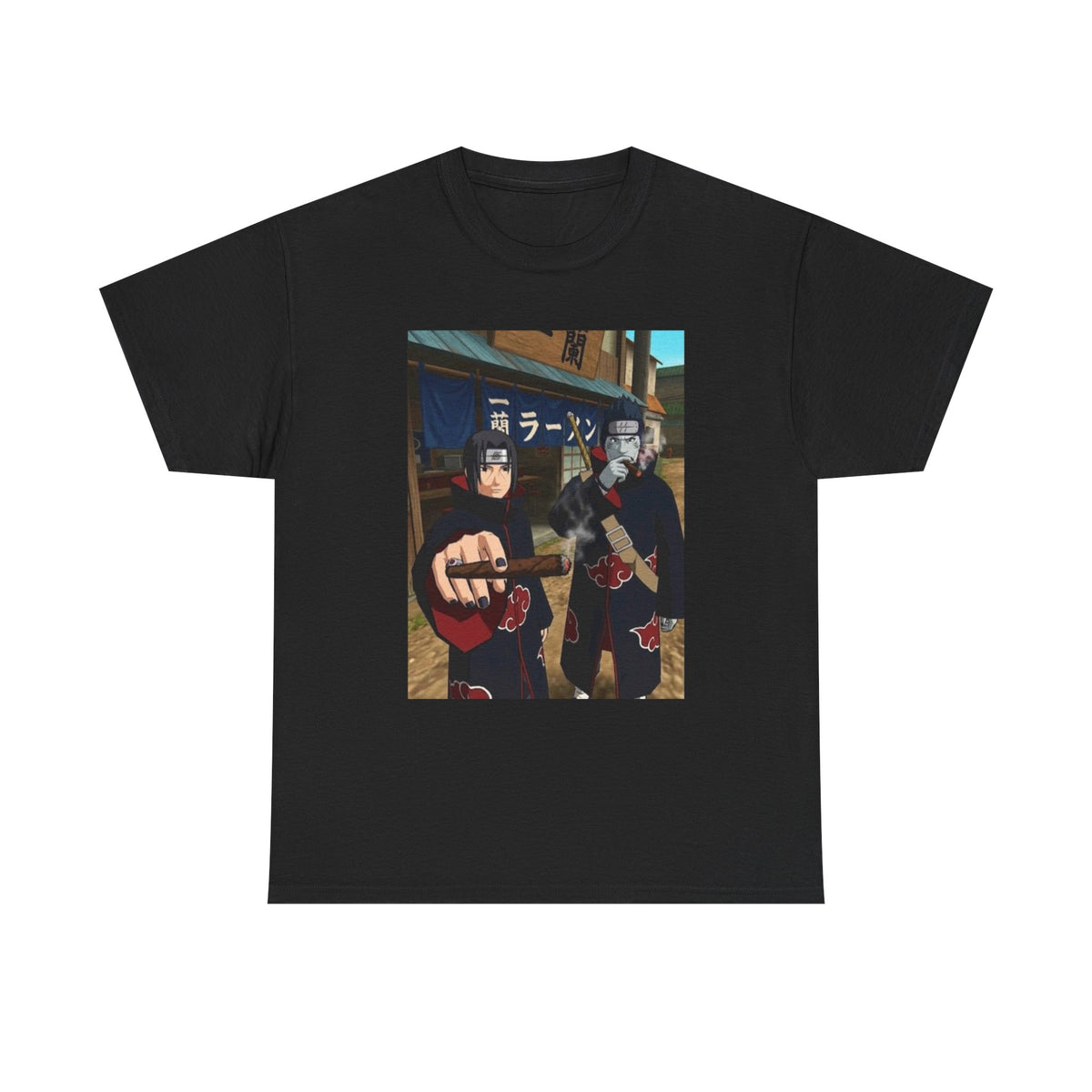 Itachi And Kisame Smoking Akatsuki Tee