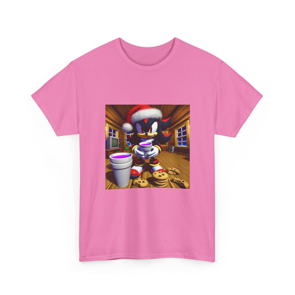 Shadow The Hedgehog With Holiday Purple Drink