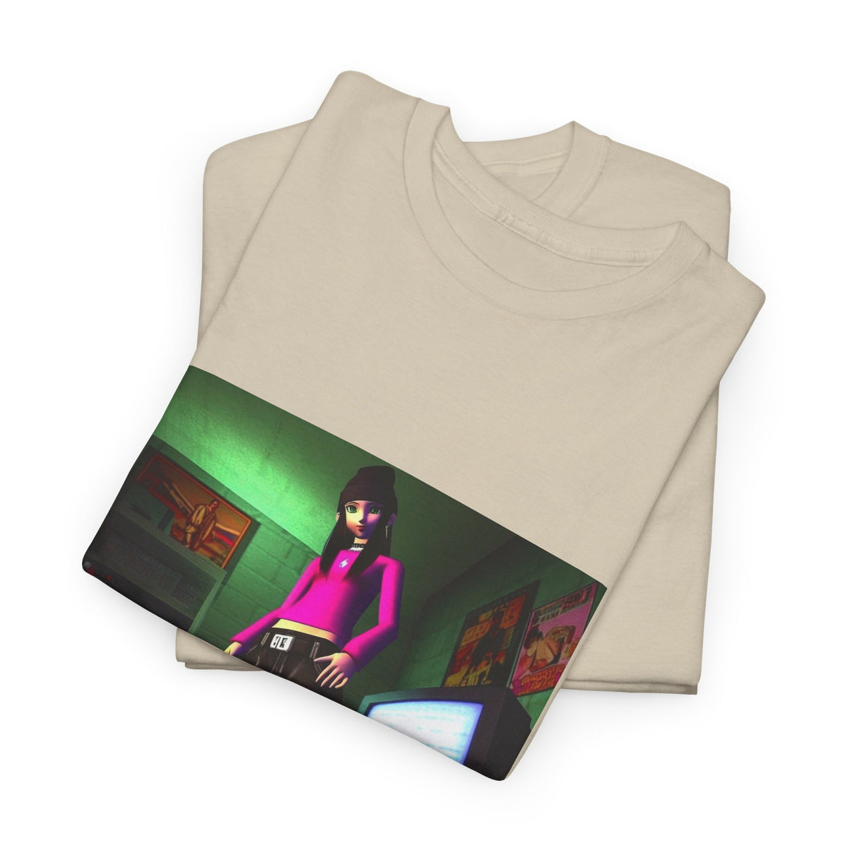 Y2K Vibe Girl In Her Room Tee