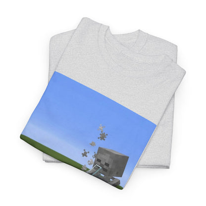 Minecraft Skeleton Taking A Hit Tee